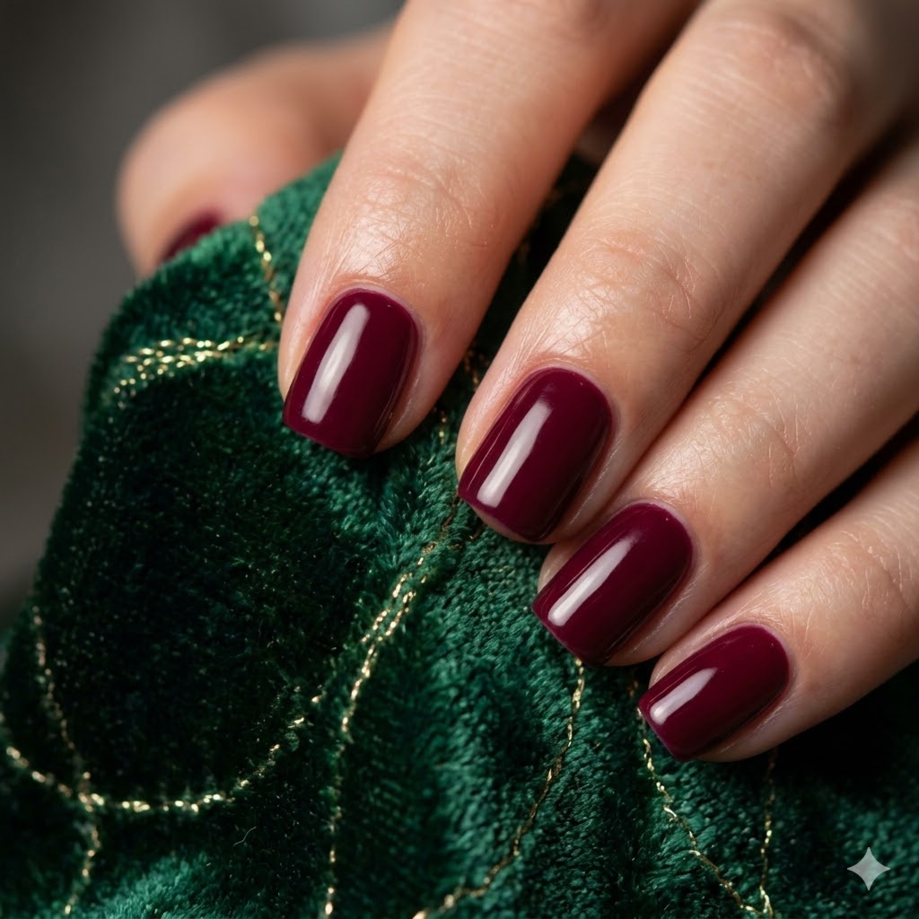 Gel Polish on natural nails at Vladalina Nail Studio in Sandy, OR