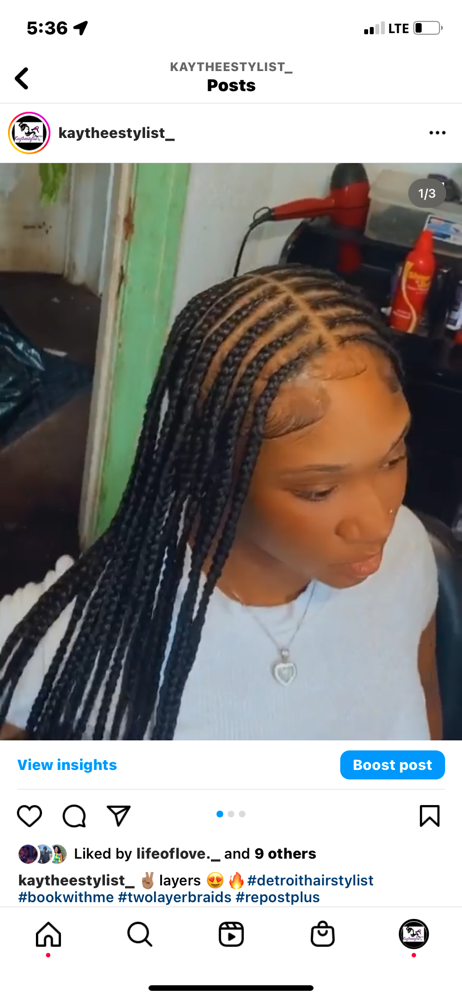 2 Layers Middle Part