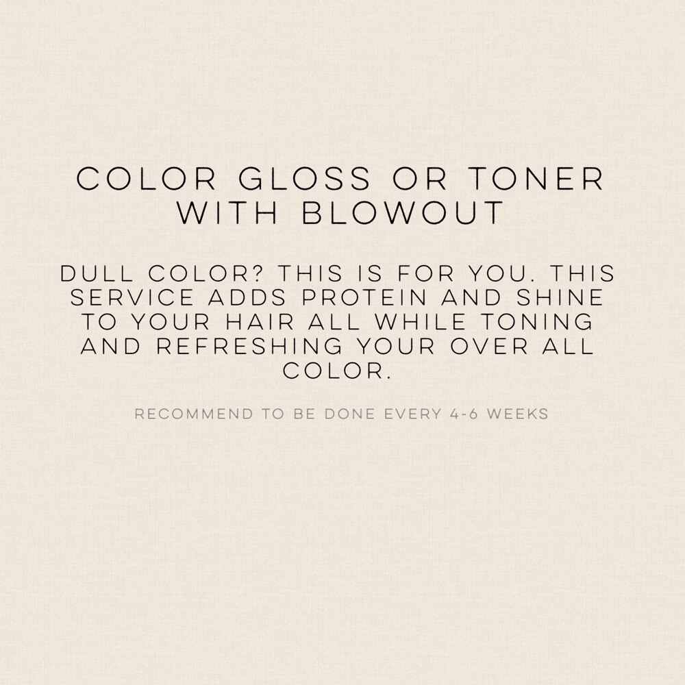 Color Gloss W/ Blowdry