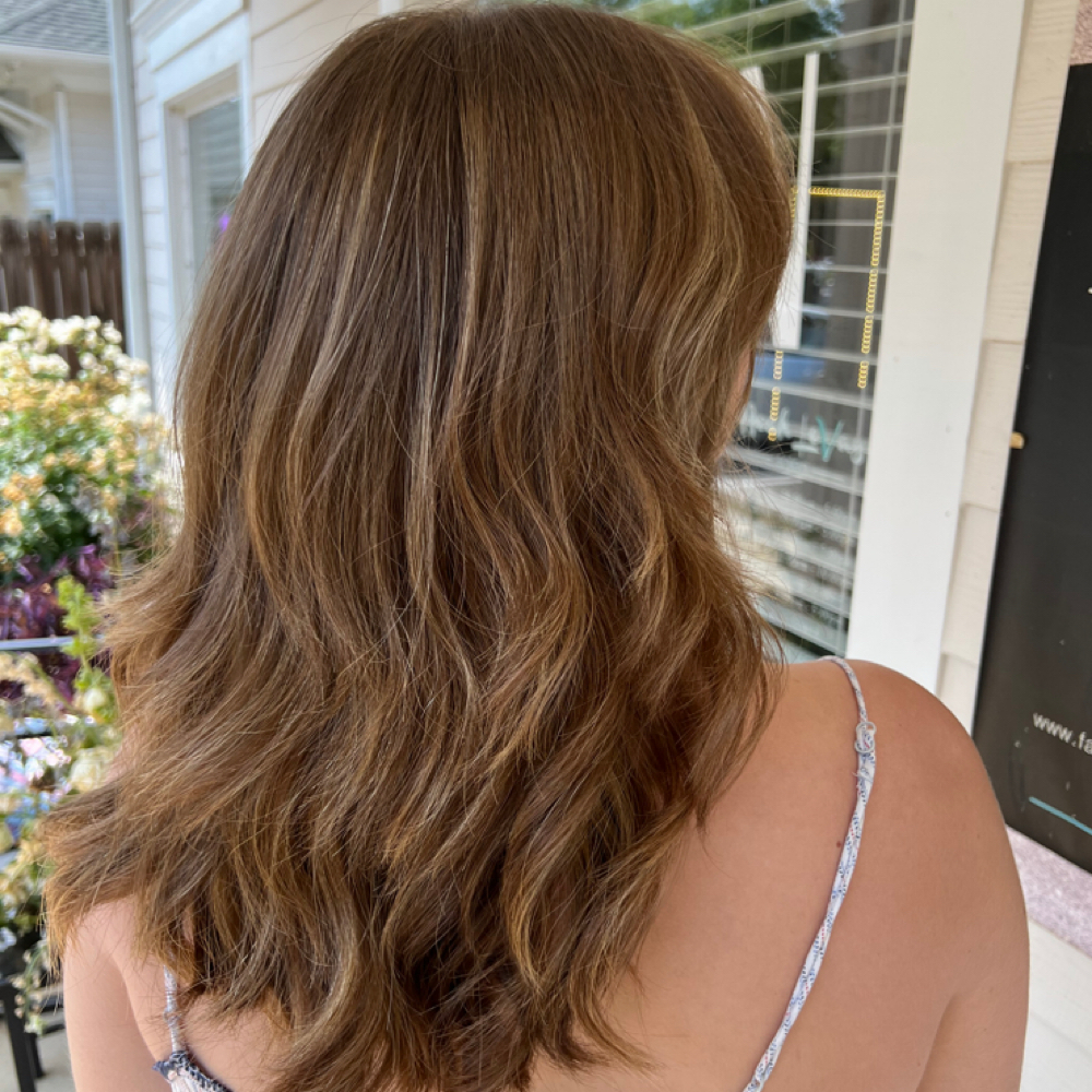 Partial Foilayage With Cut at Elysie Rae Hair Studio in Kennesaw, GA