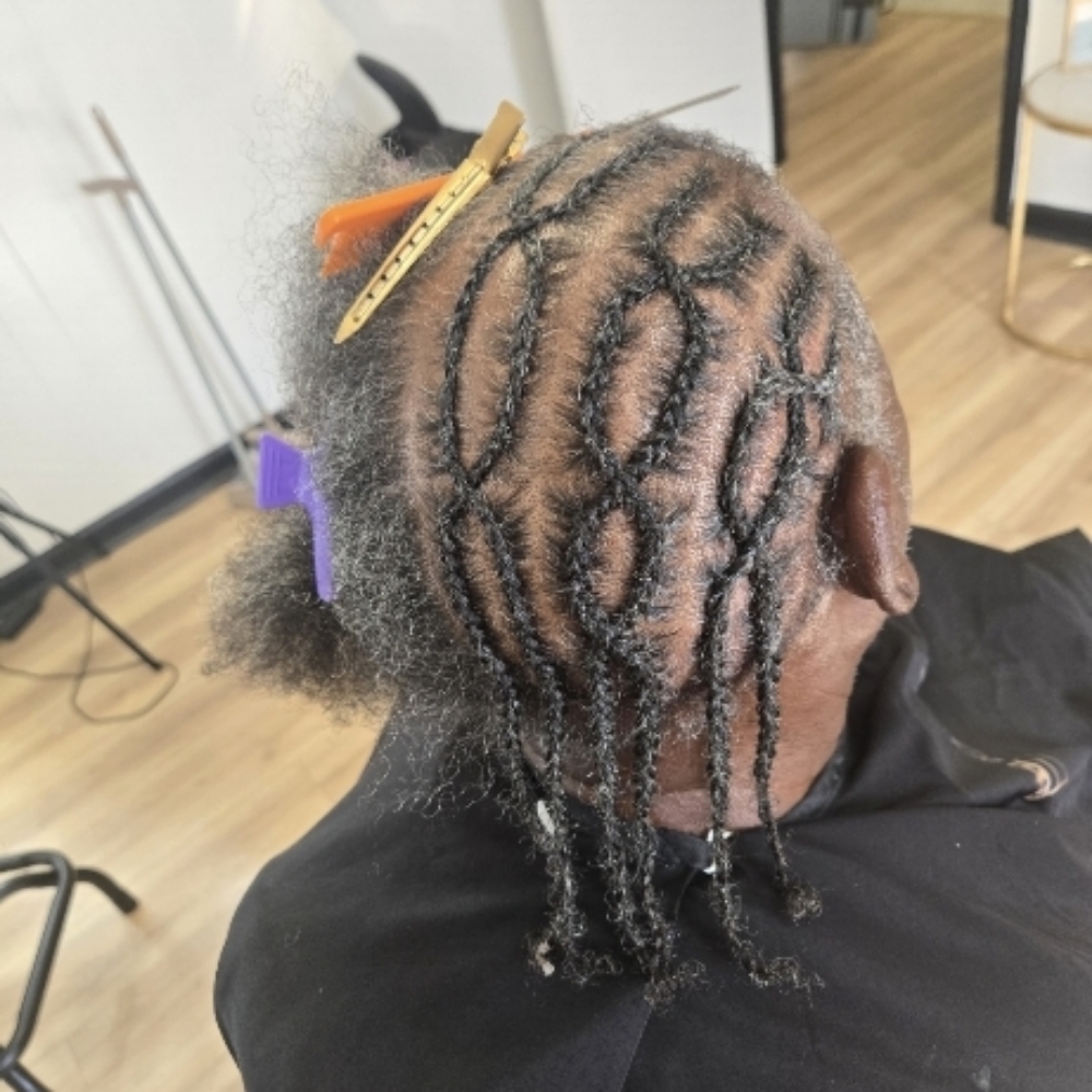Menβs Full Head Scalp Braids at BeJazzed Hair in Baton Rouge, LA