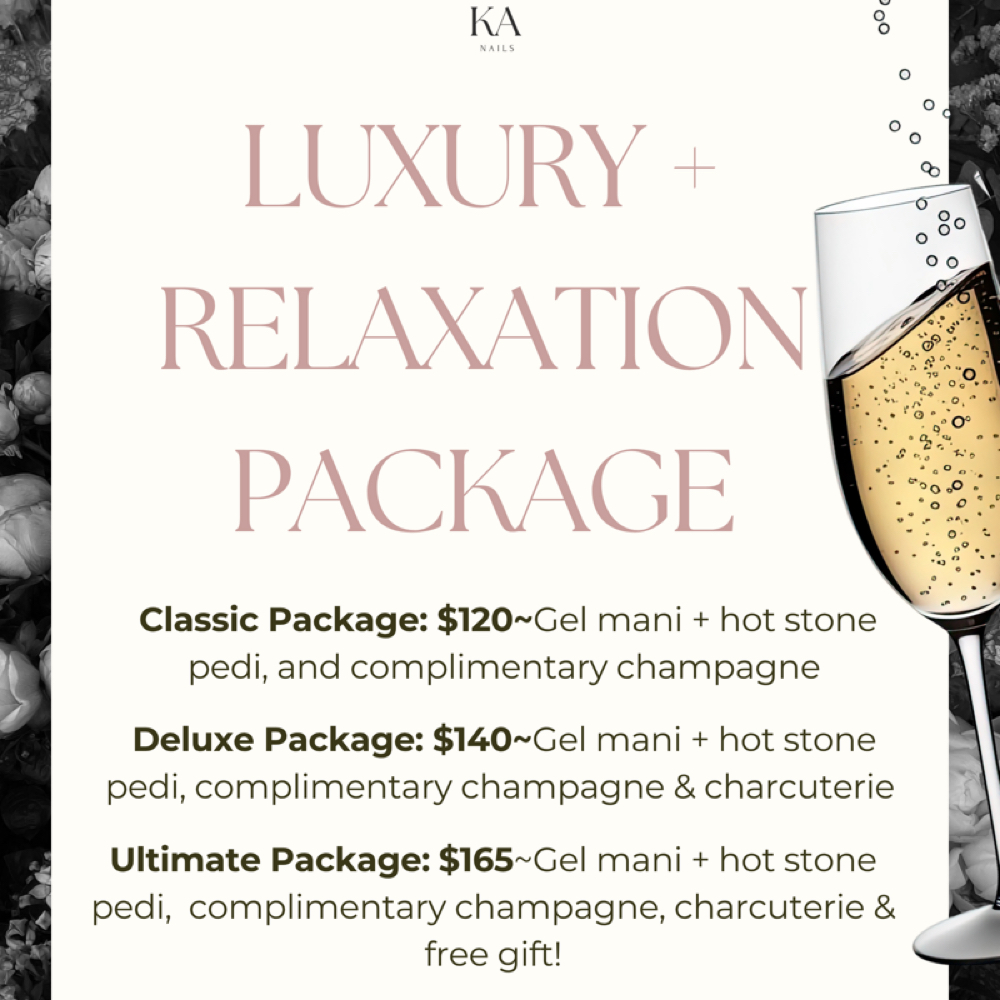 Luxury + Relaxation Package 2 at KA Nails in Fort Wayne, IN