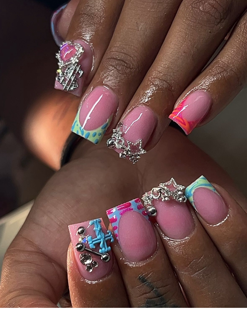 ACRYLIC 10 FINGER DESIGN at MILLENNIAL NAILS in BROOKLYN, NY