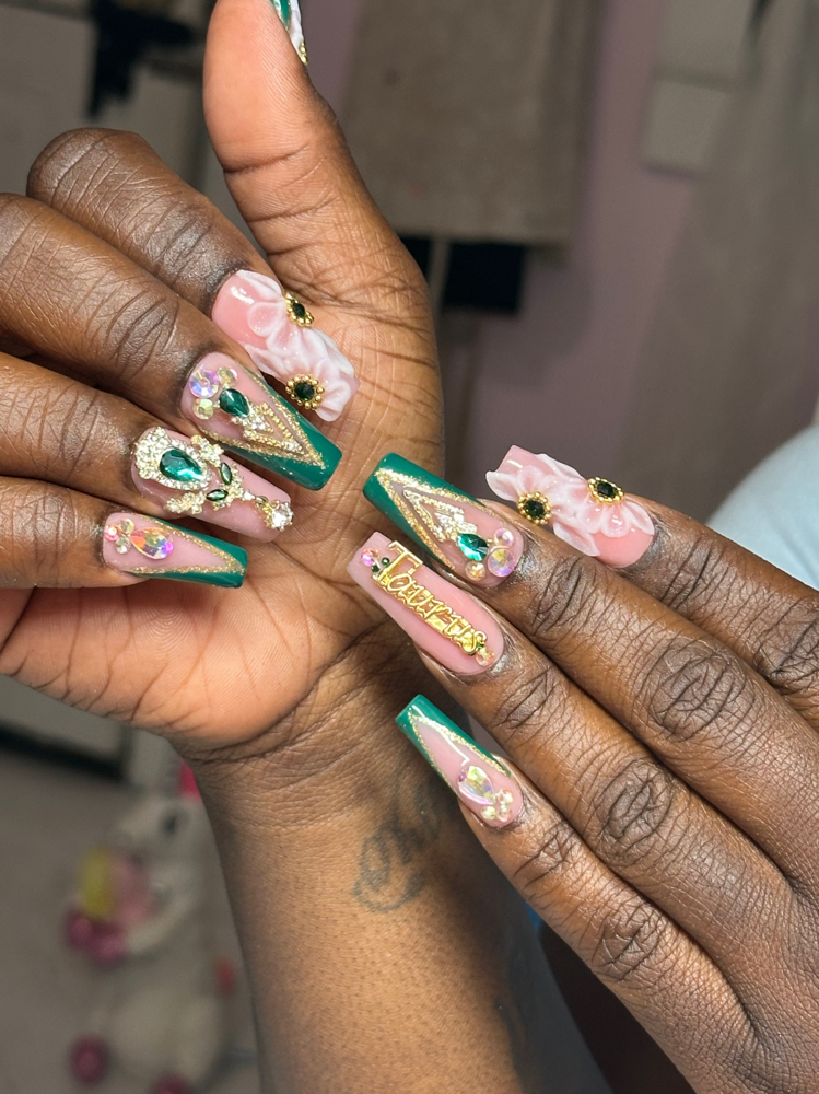 Long Acrylic Full Set