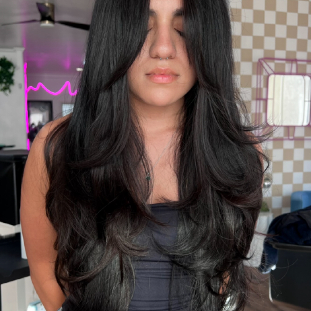 BLOWOUT / IRON WORK at hairbytay in Huntington Beach, CA