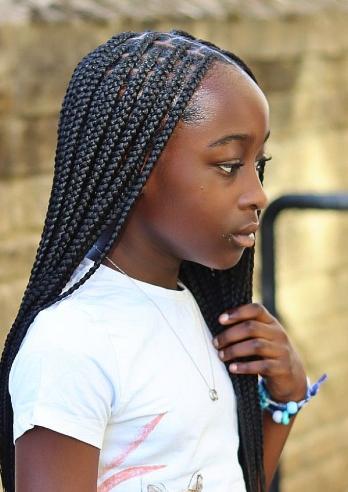 Kids SMALL Knotless / Box Braids at Celia Braids in CHARLOTTE, NC