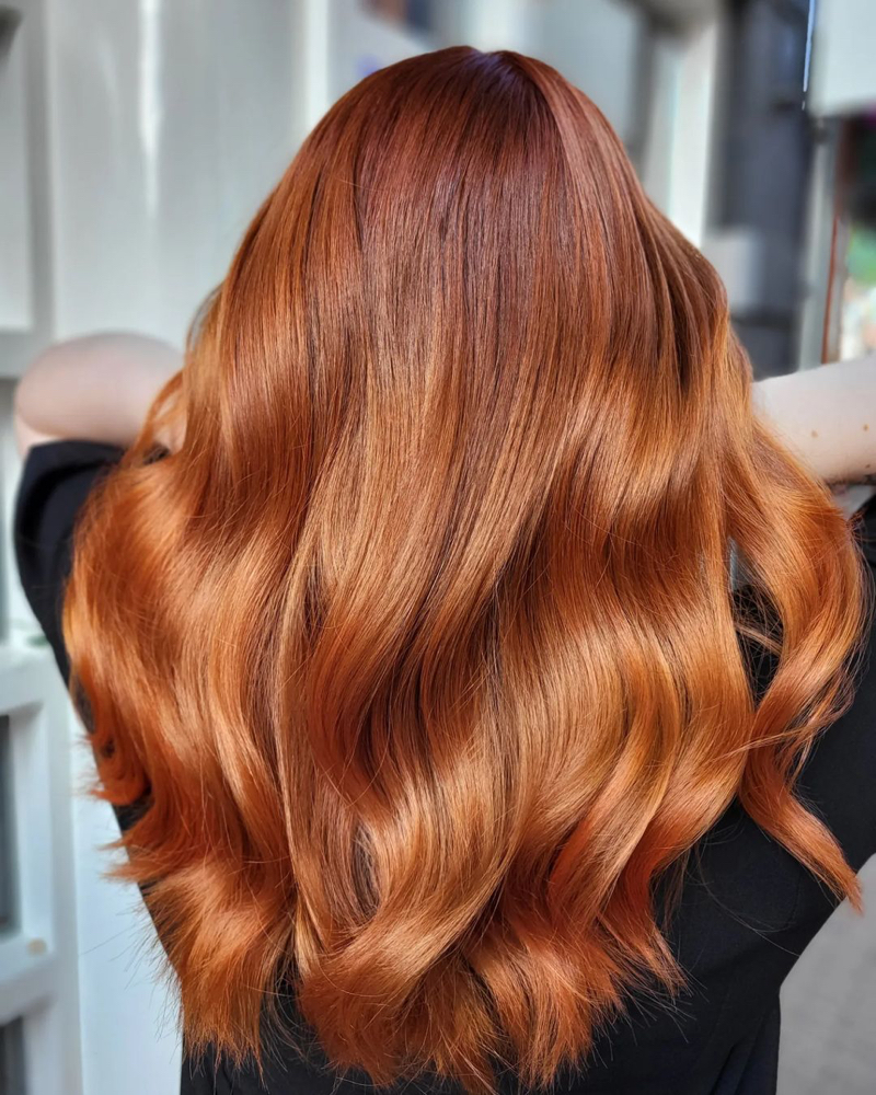 Solid Ginger (mid To Long Hair)