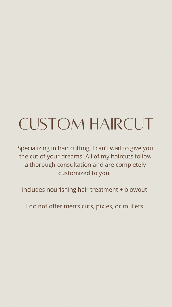 HAIRCUT / CURRENT CLIENTS ONLY