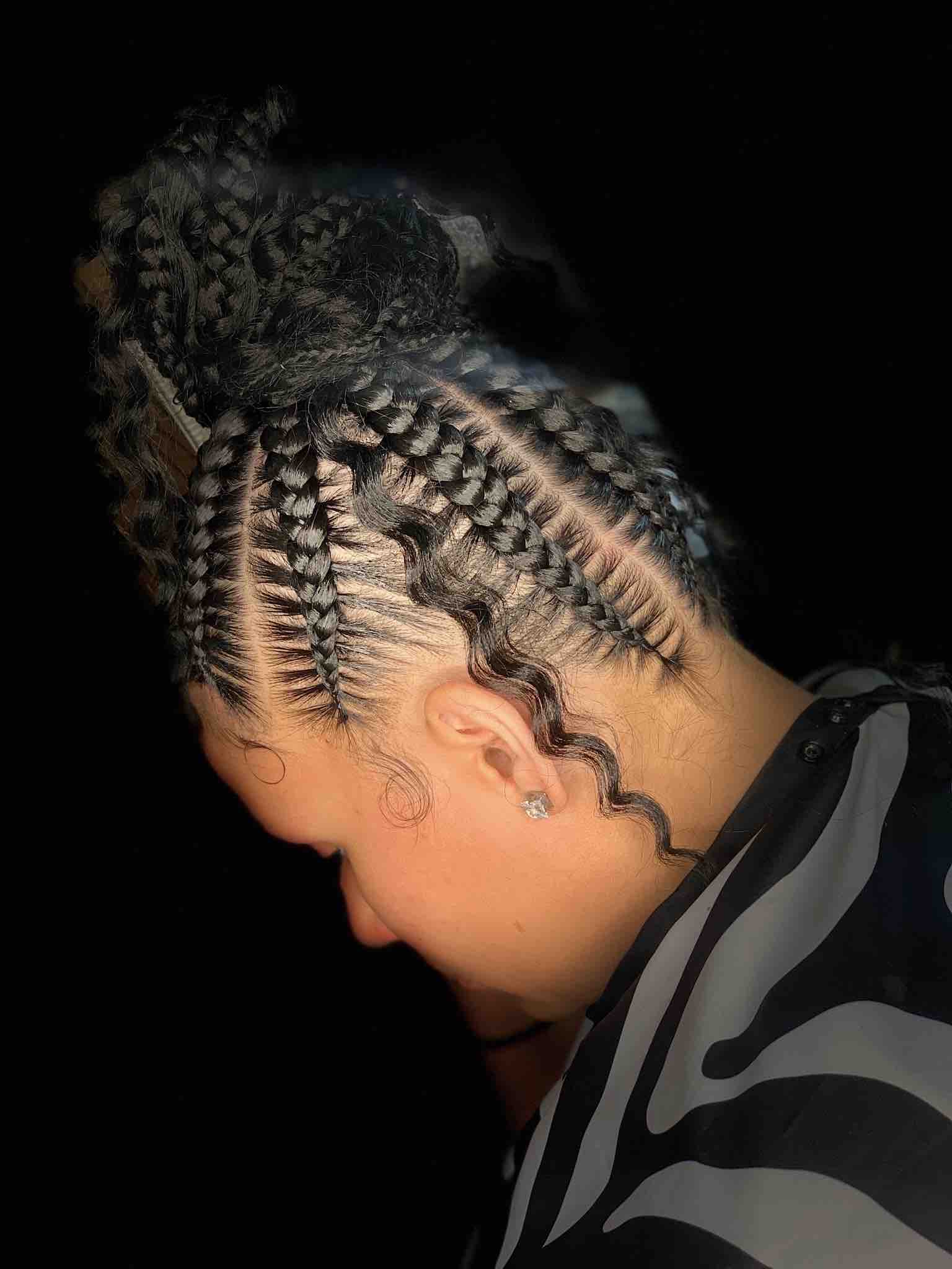 Stitch Braid Goddess Bun