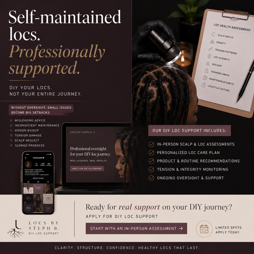 DIY Loc Support Assessment at Locs By Steph B DMV in Silver Spring, MD