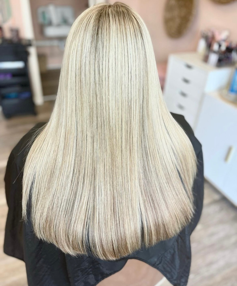 Long Hair Cut Shampoo & Style