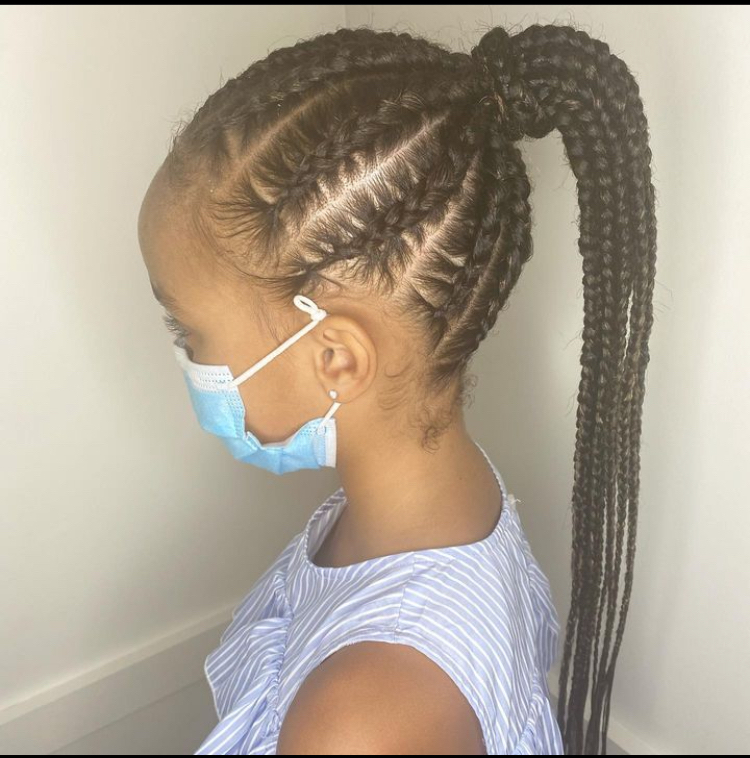 Child Braided Ponytail