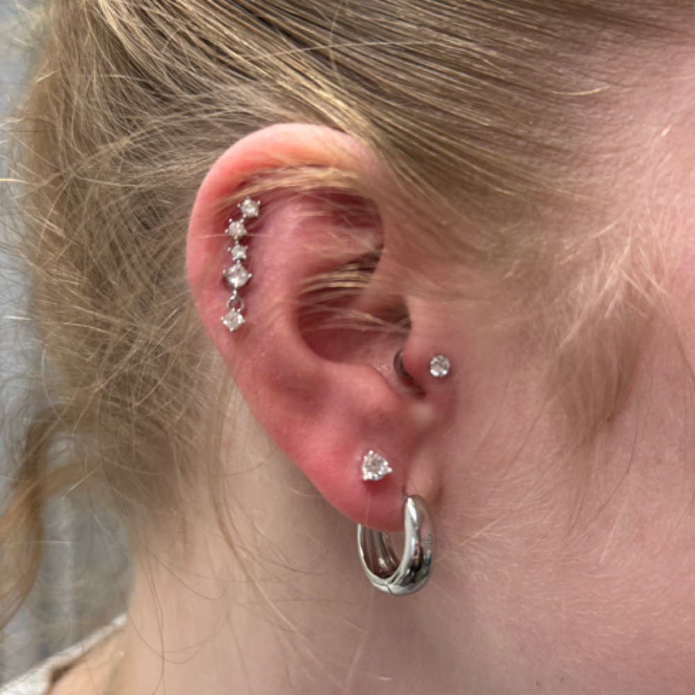 Taper open/reopen an old piercing