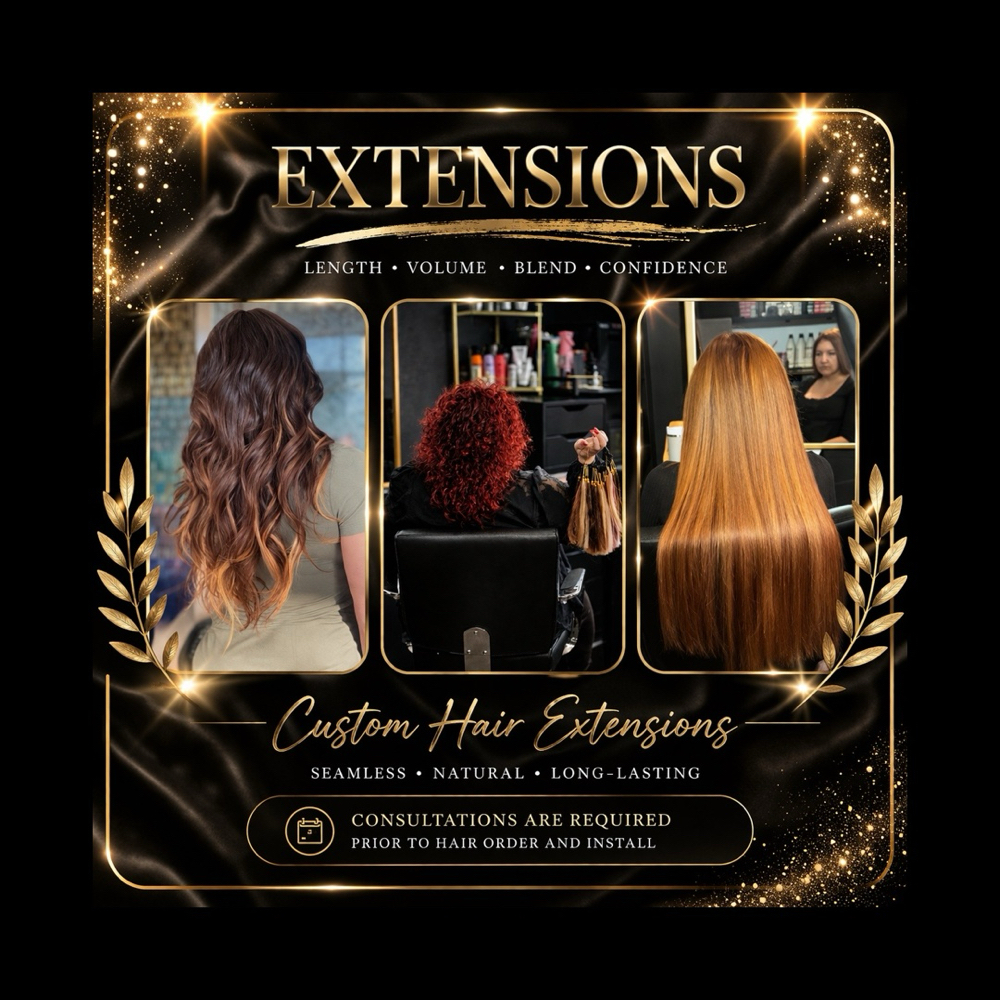 Hair extensions at Luxe Studio By Gina in Moorestown, NJ