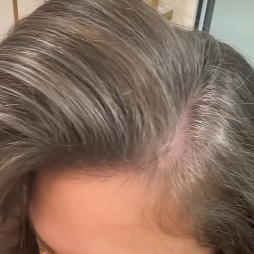 Partial Grey Blending at Sher Segal Hair in Apex, NC