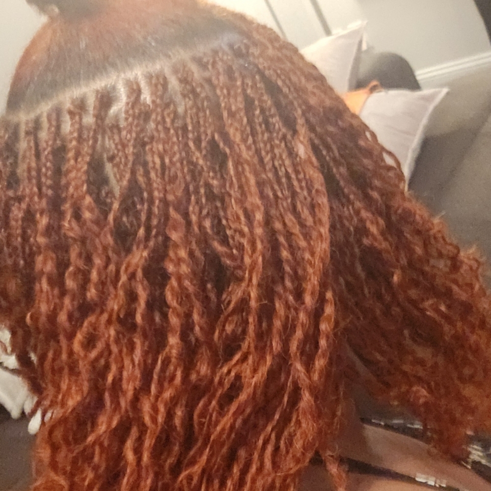 Microlocs With Extensions at The collective salon and barber spa inc in Locust Grove, GA