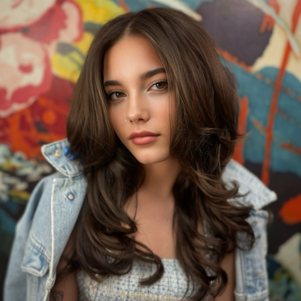 LONG HAIRCUT + STYLE at Hoss Boss Hair in Angola, IN