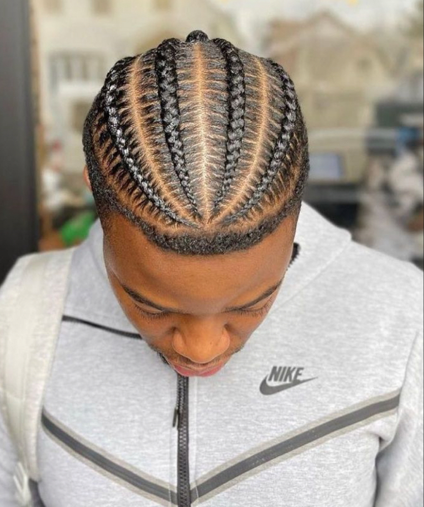 6 Braids Naturl Hair Only