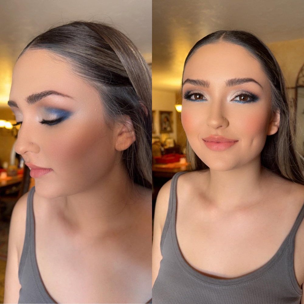 Make-up glam at seven six zero salon in Imperial, CA