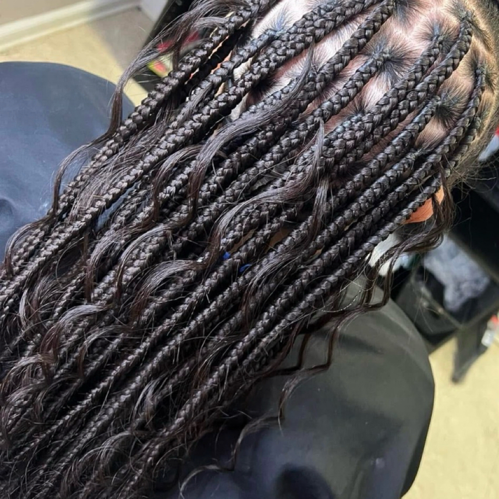 med. boho knotless at Hair Harmony: ByHazel in Columbus, MS