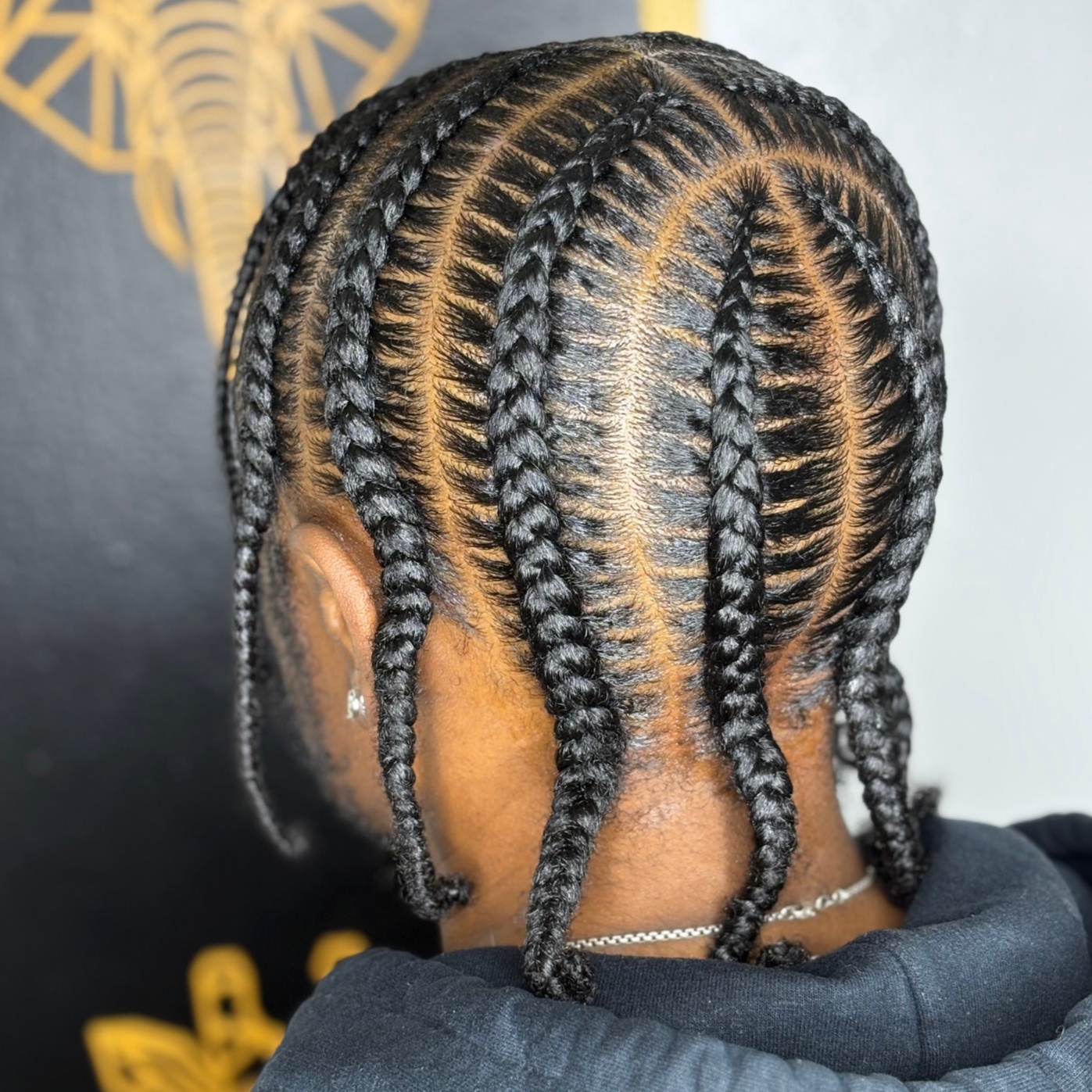 5–15 Scalp Braids (Natural Hair) at HALOD BEAUTY HOUSE in Jackson, MS