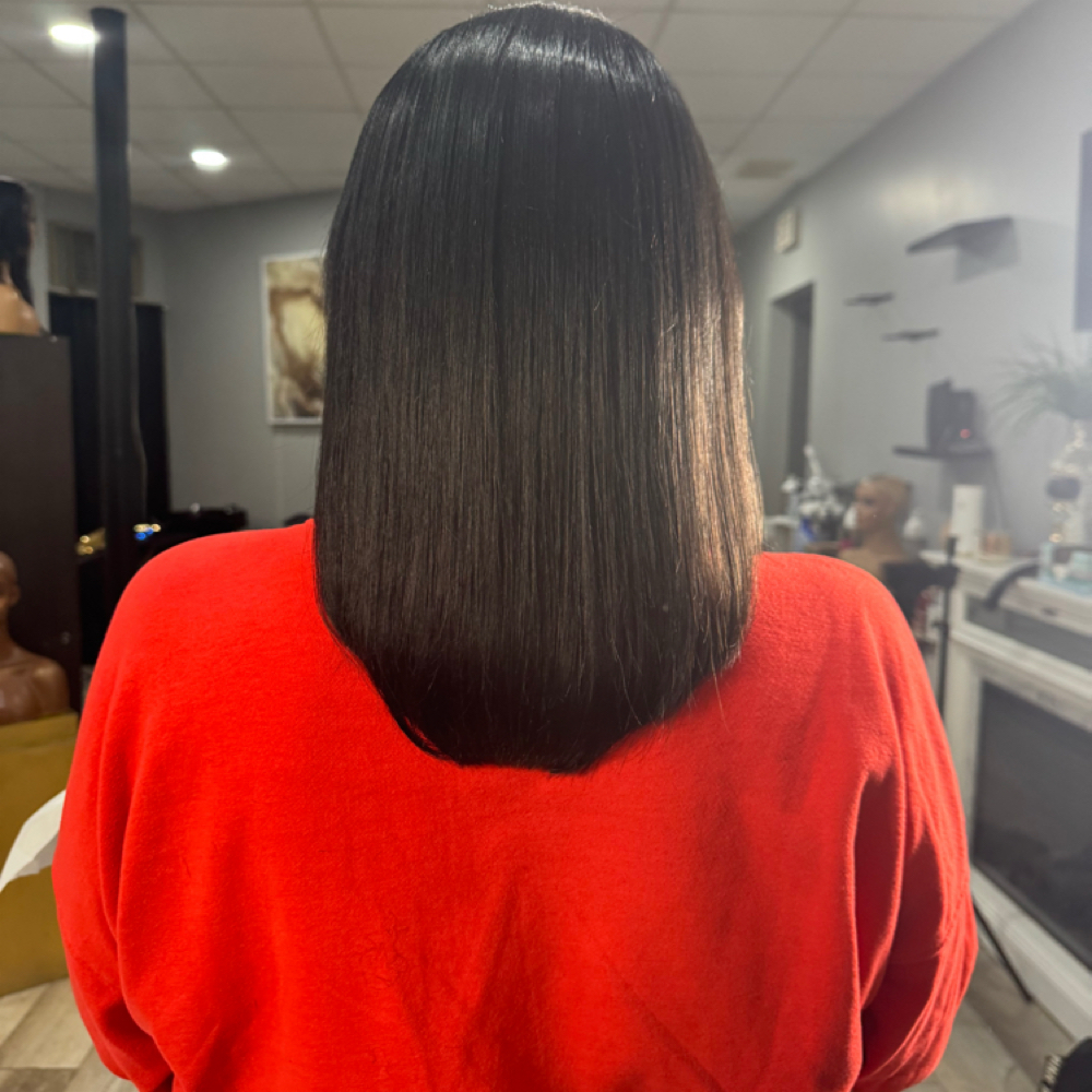 Mixed Natutal & Tracks Added Bonded at SNOW STYLES Salon in Amherst, NY