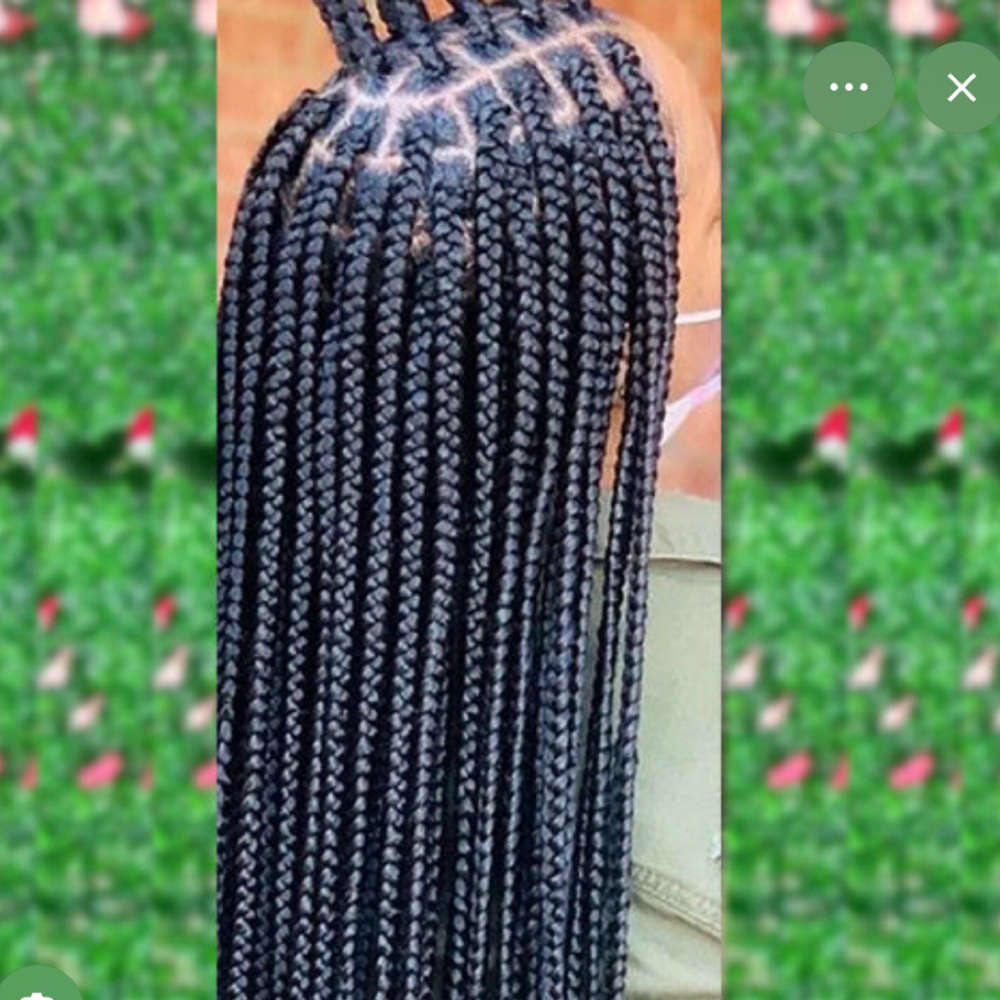 Box Braids Medium Midback at Sleek Touch By Ty Hair Braiding in Atlanta, GA