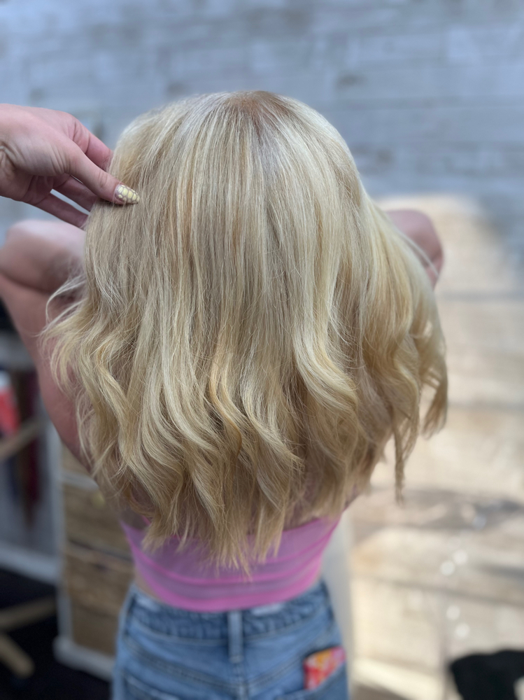 Full Custom Blonding + Haircut