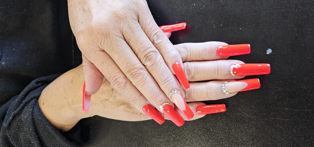 Acrylic Full Set With Tips(XL)