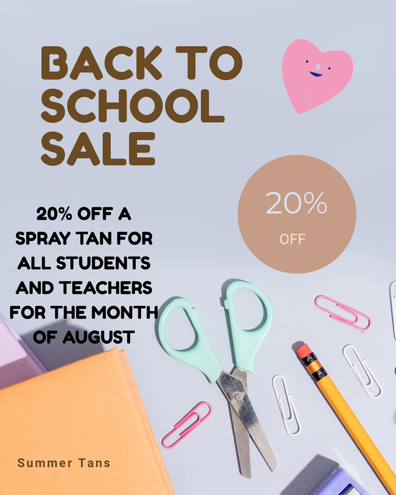 Back to school~ 20% off