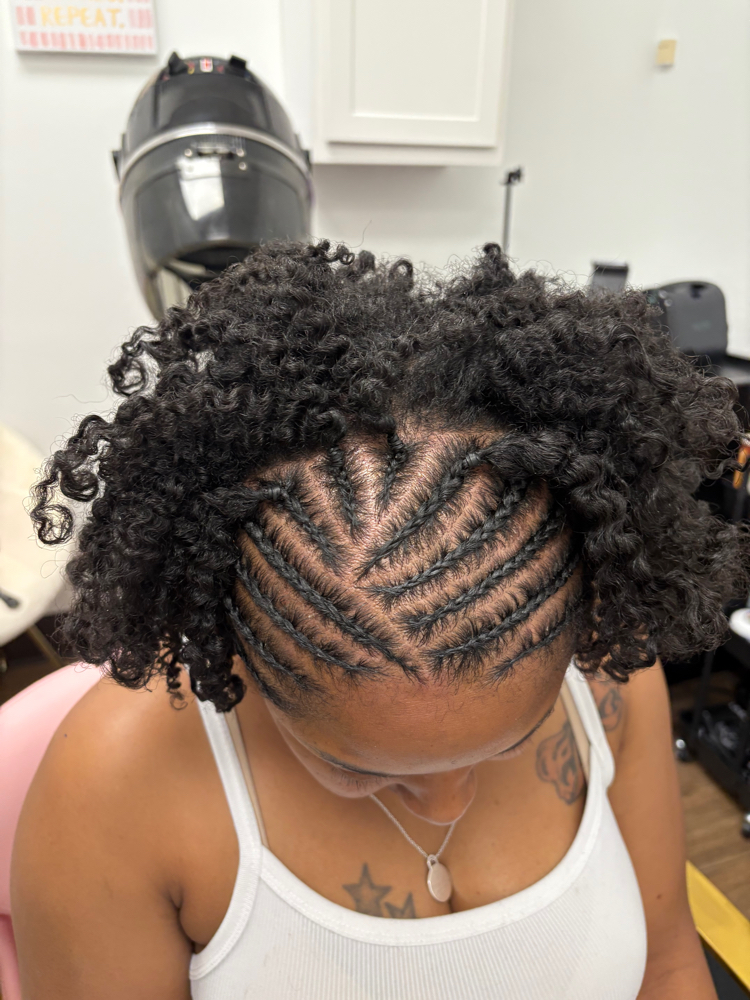 Natural Braid Style No Hair Added