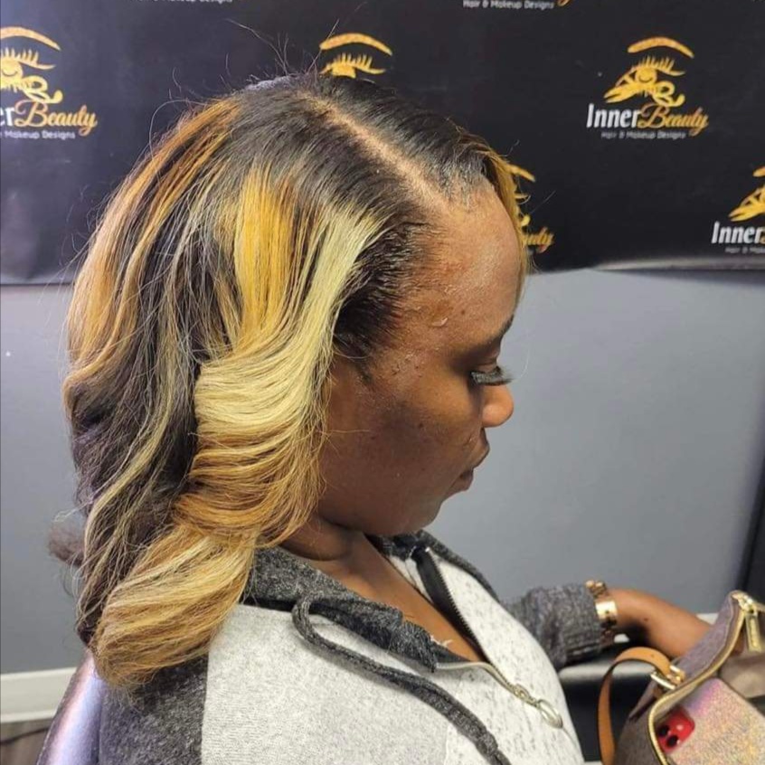 Luxe Silk press at Inner Beauty Hair and Makeup Designs in Auburn, AL