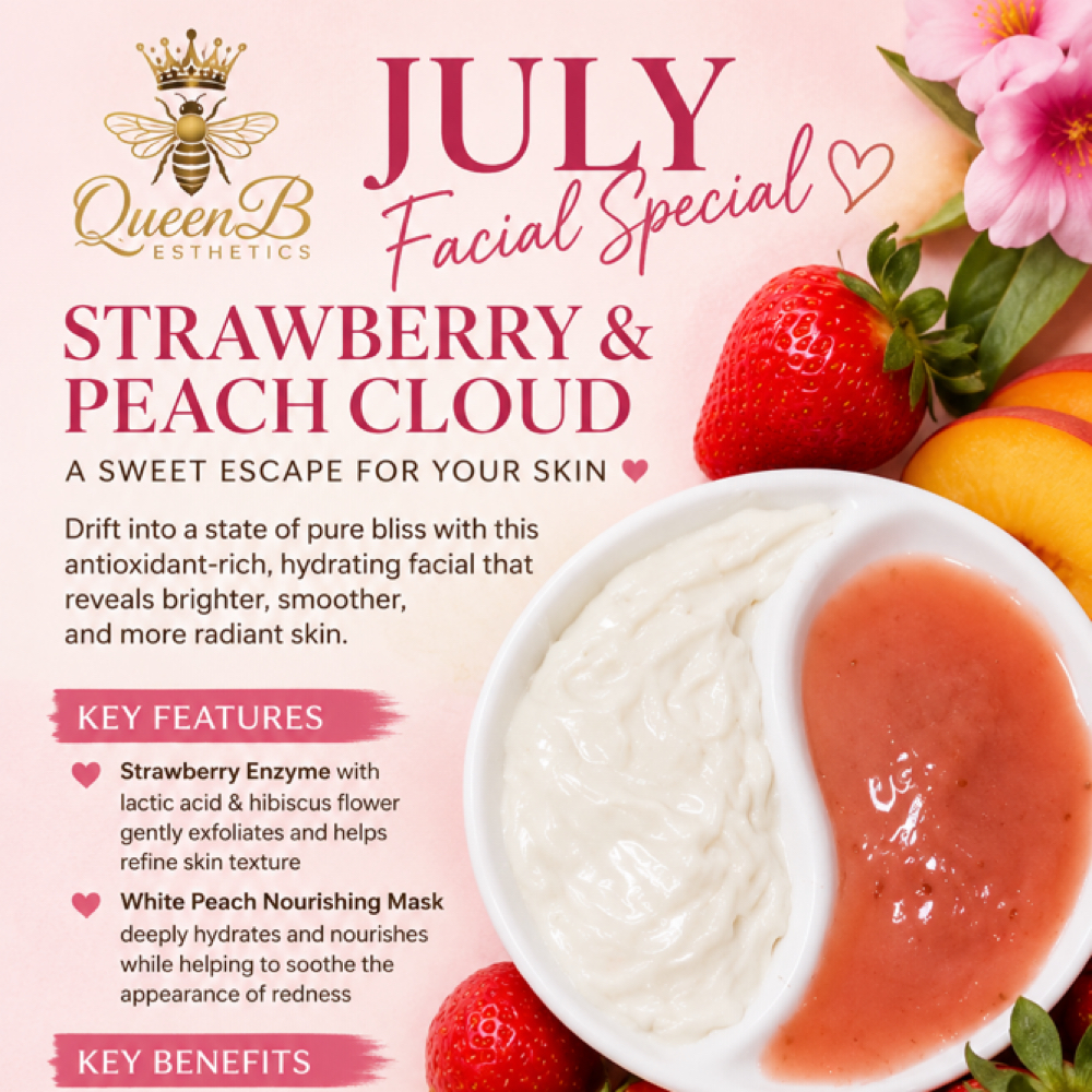 Strawberry Peach Facial Treatment at Queen B Esthetics in Littleton, CO