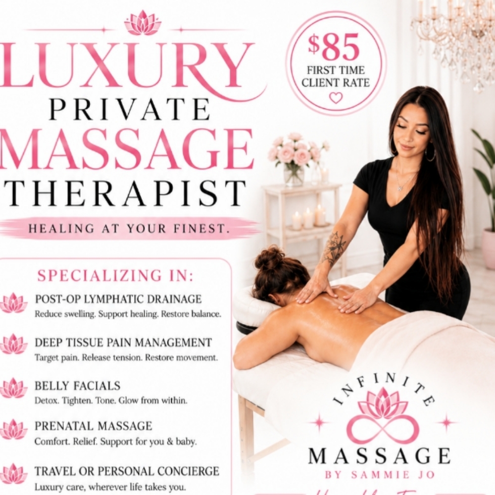 1hour LUXURY MOBILE Massage at Infinite Massage By SAMMIEJO in San Antonio, TX