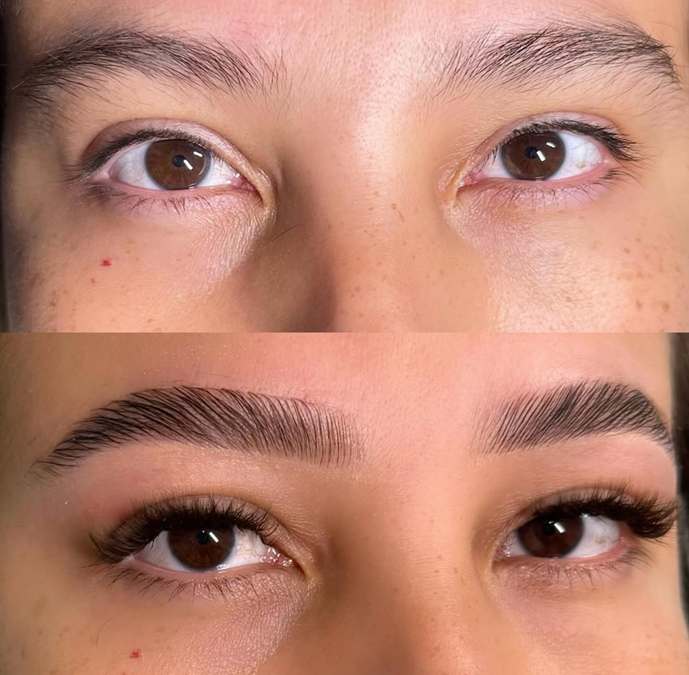 Brow lamination, Wax And Tint