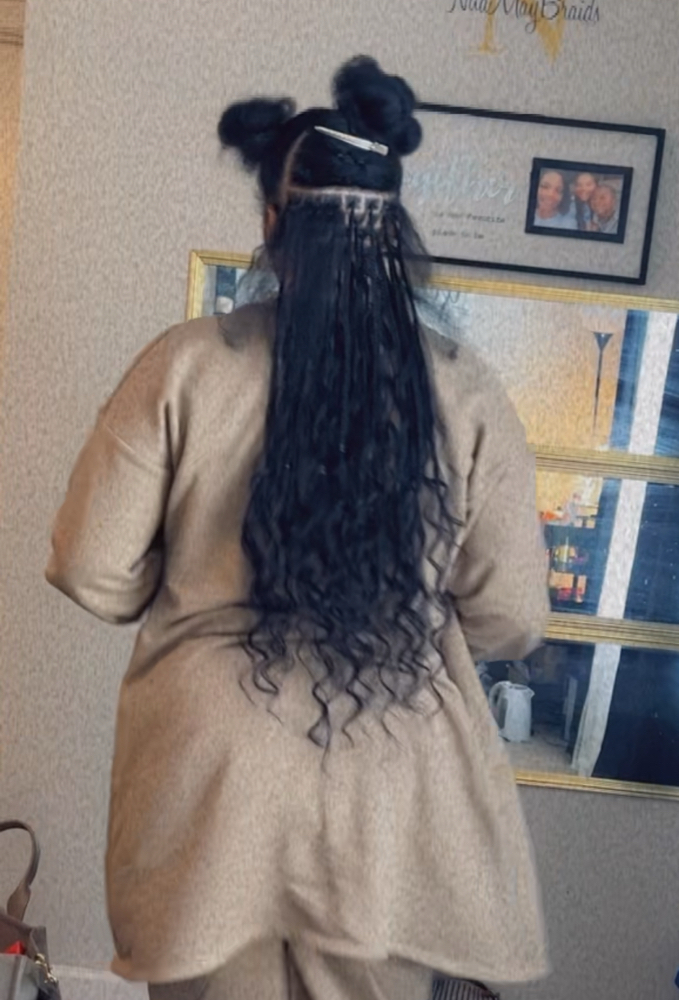 Small Boho Braids Butt Length at NitaMay Braids in Cartersville, GA