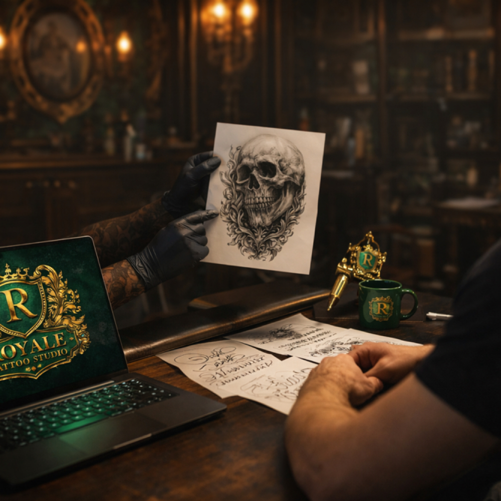 Tattoo Consultation at Royale Tattoo Studio in Berwyn, IL