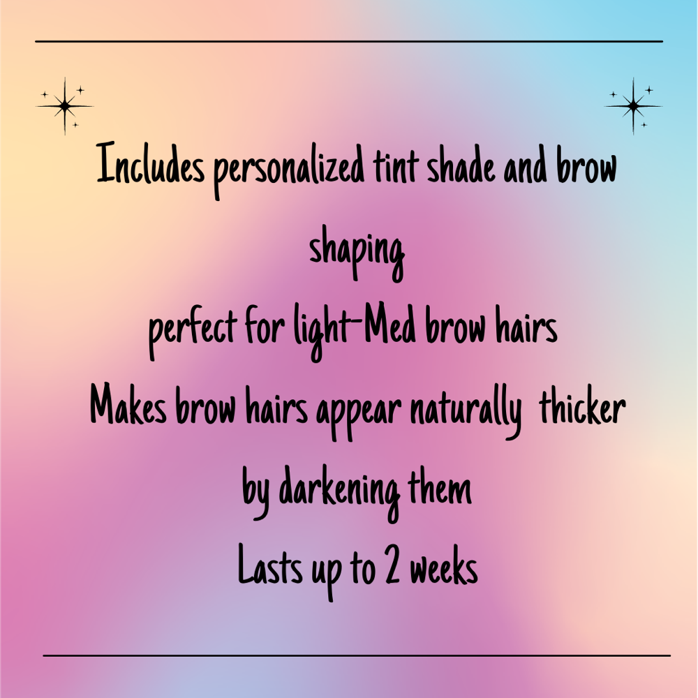 Brow Shape And Stain