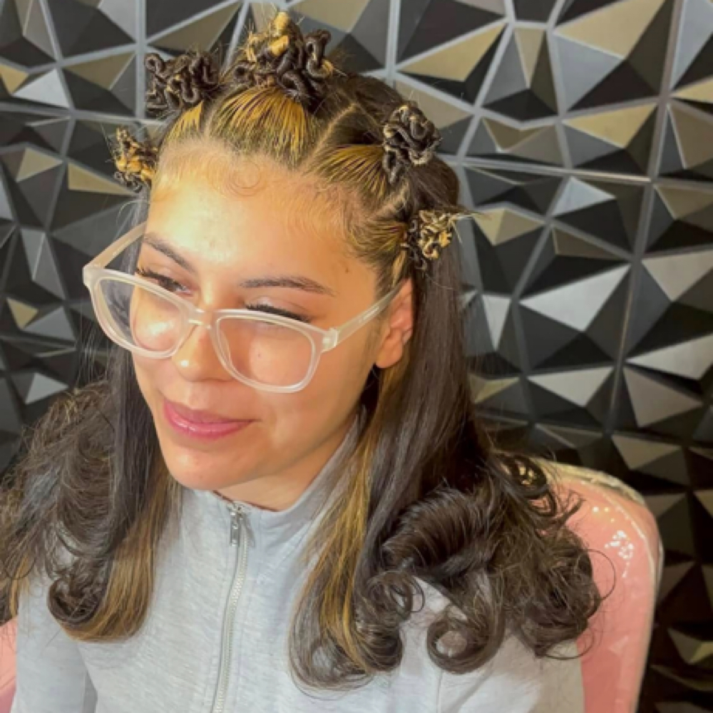 Simple Style On Natural Hair at Styles By Mk in Sherman, TX