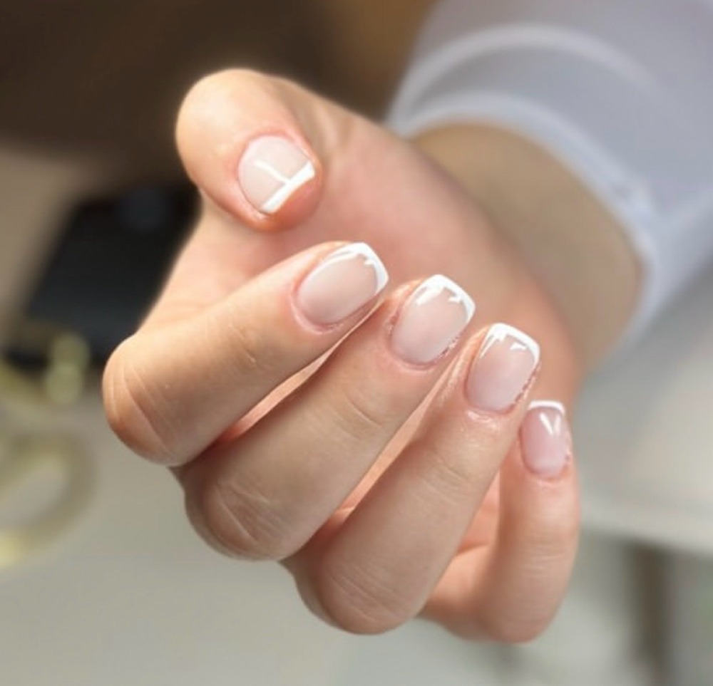 structured gel manicure at Unwind Beauty Co. in Churchville, NY