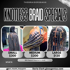 Knotless Braids  (#1 Booked )