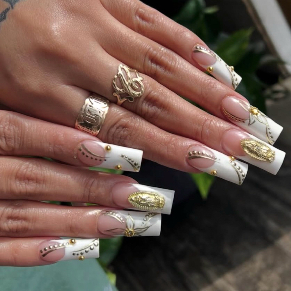 Medium -Long Acrylic Nails at P.S. Beauty in Dekalb, IL