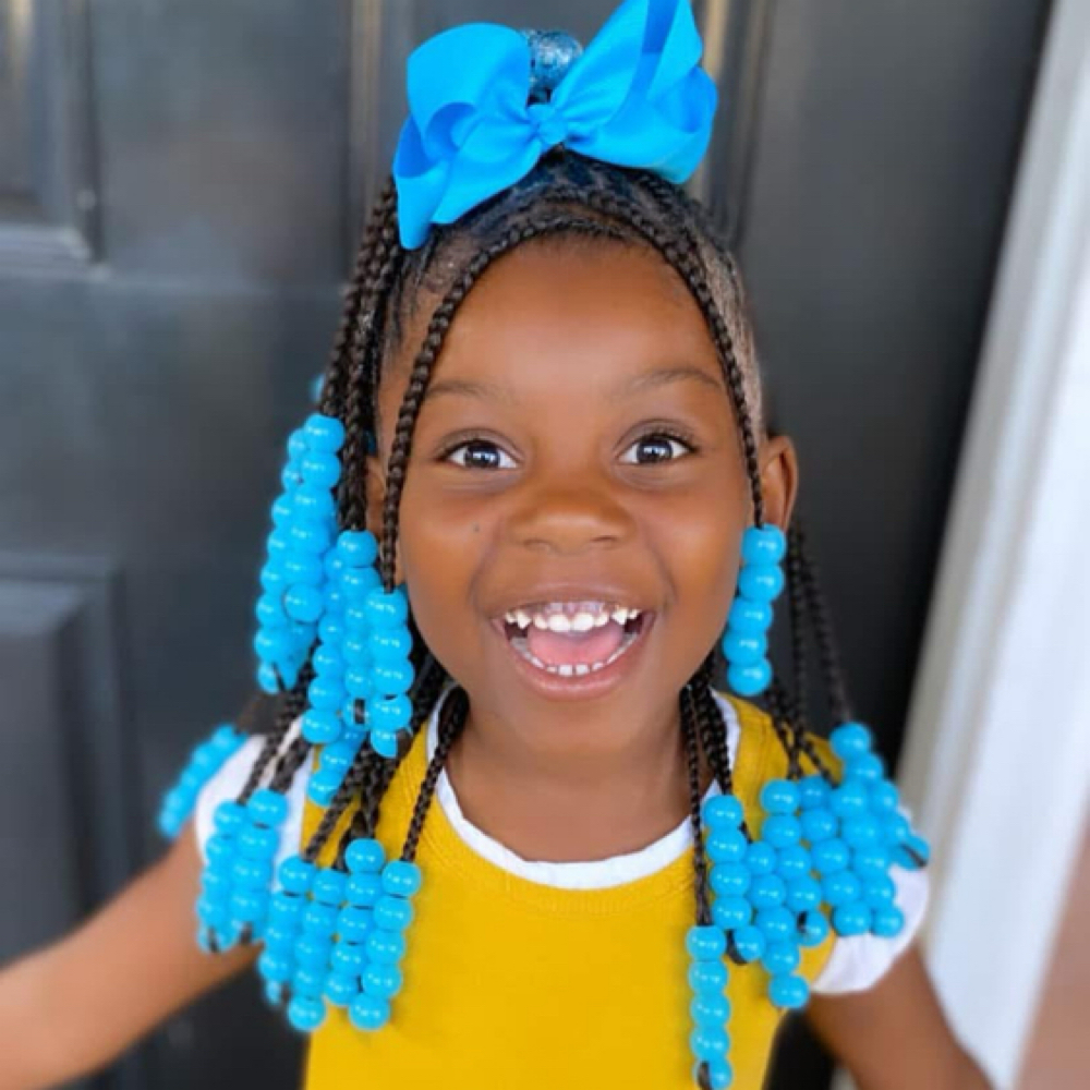Little Girls (braids And Beads) at Michel’le Styles in Summerville, SC