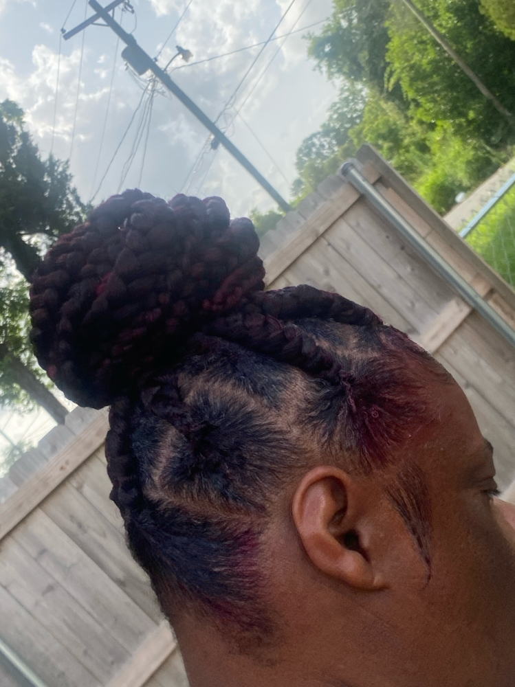 Large Knotless Braids