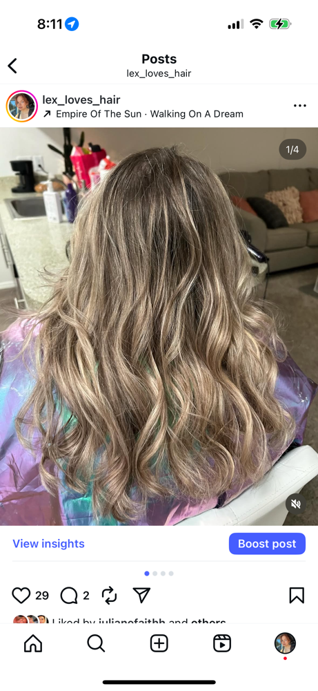 BALAYAGE at The Glow up Salon in San Angelo, TX