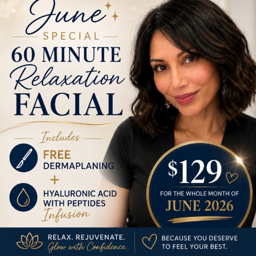 June 2026 Relaxation Facial Special at D'Luna Aesthetics, Brows & Wellness in Clearwater, FL