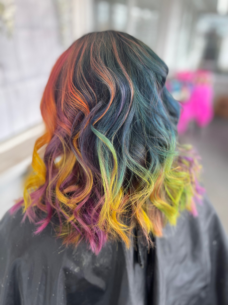 Custom Vivid Transformation at Amanda Marie Color Studio in Kenmore, NY