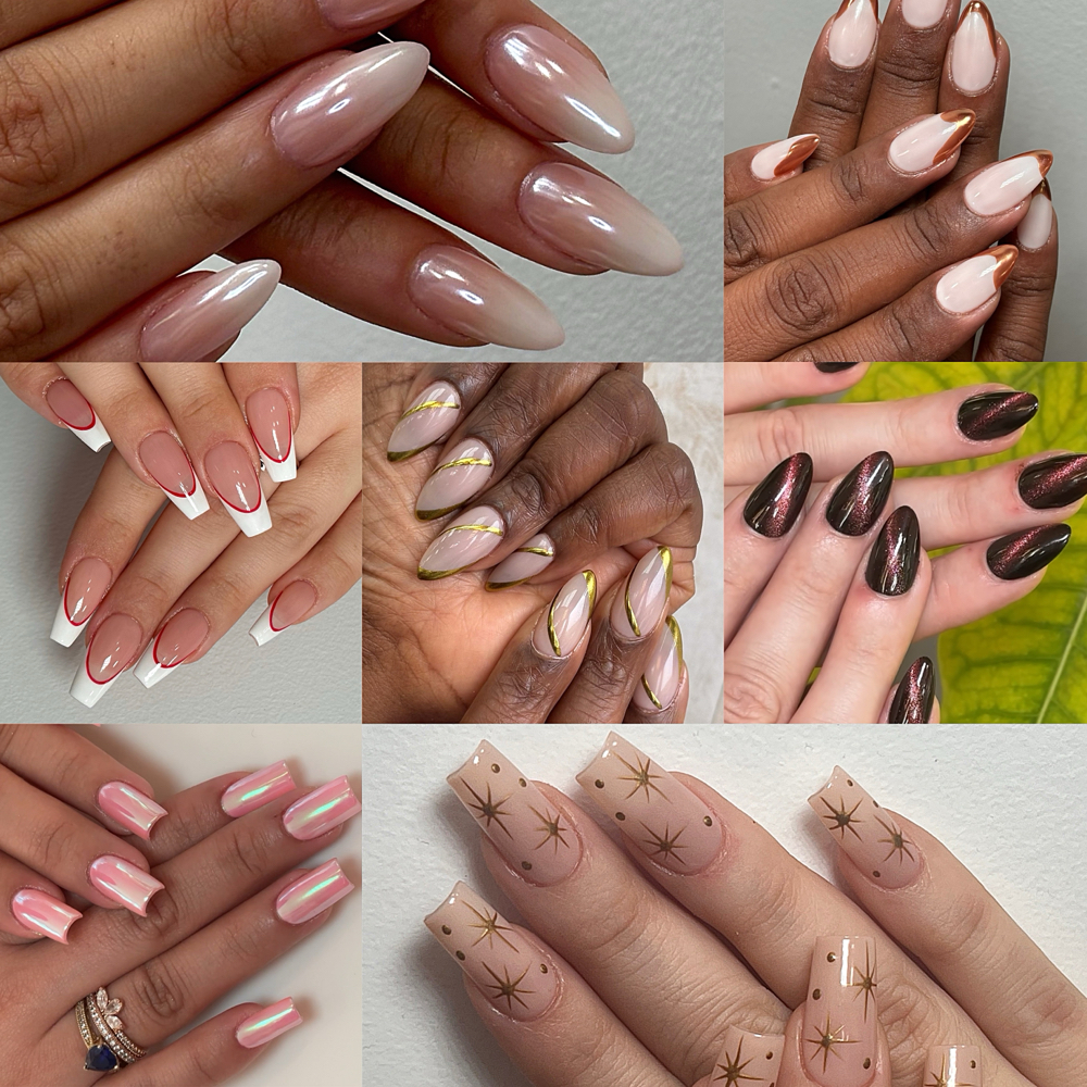 Gel X Tier 1 Nail Art on all 10 at Destine Nails in Ridgewood, NY
