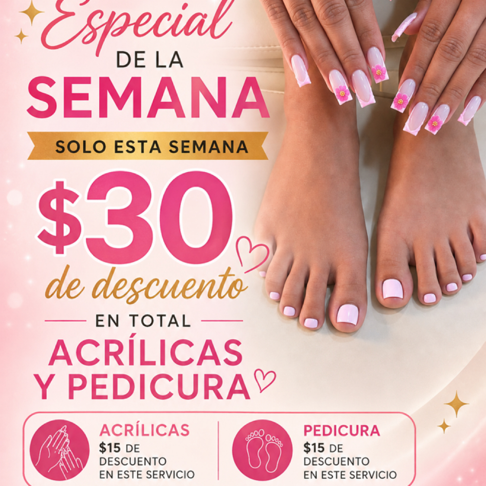 Especial De La Semana🎀💕 at Yadis Nails & Spa Laser in Austin, TX