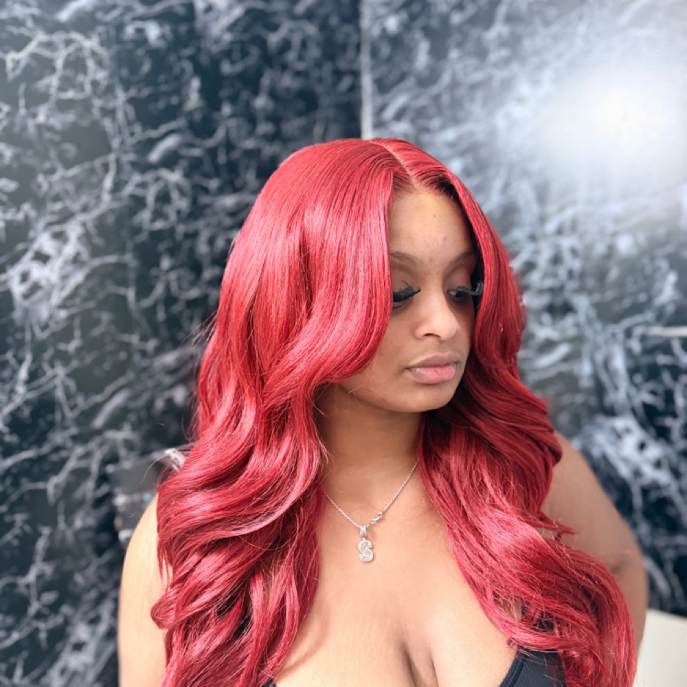 Frontal Install 🌹 at K Luxe Hair